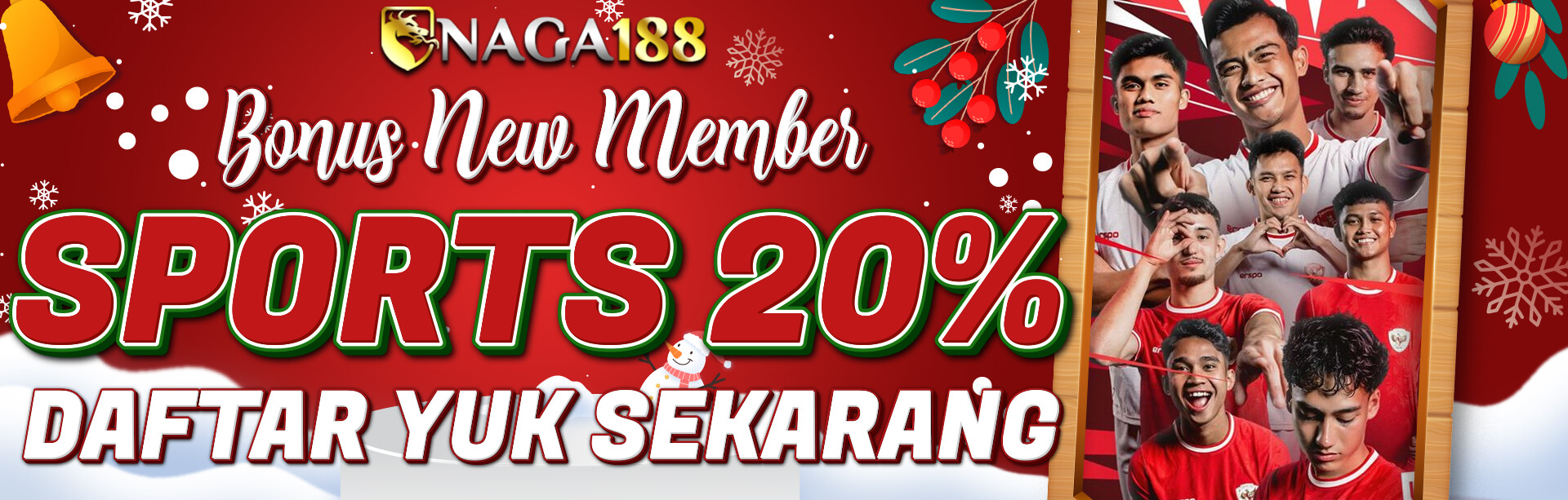 BONUS NEW MEMBER SPORTSBOOK 20%